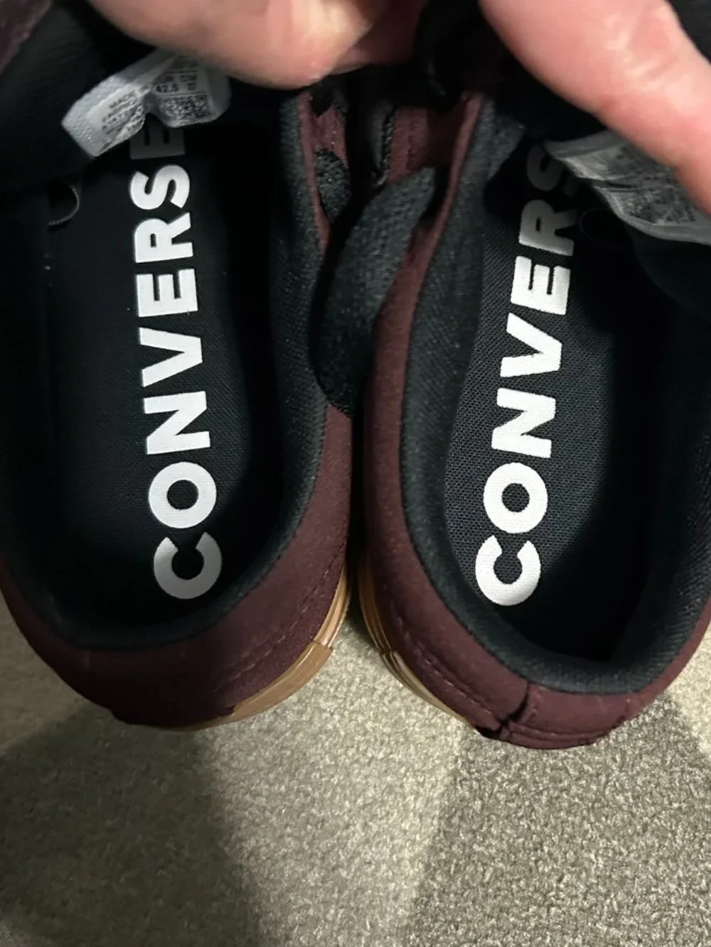 Converse One Star Puffed Bloodstone/Black/Gum Skate Sneaker Men's 9/Women's 10.5